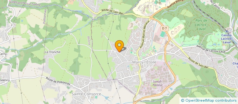 localisation de l'entreprise XAMNI  MARCY-L'ETOILE