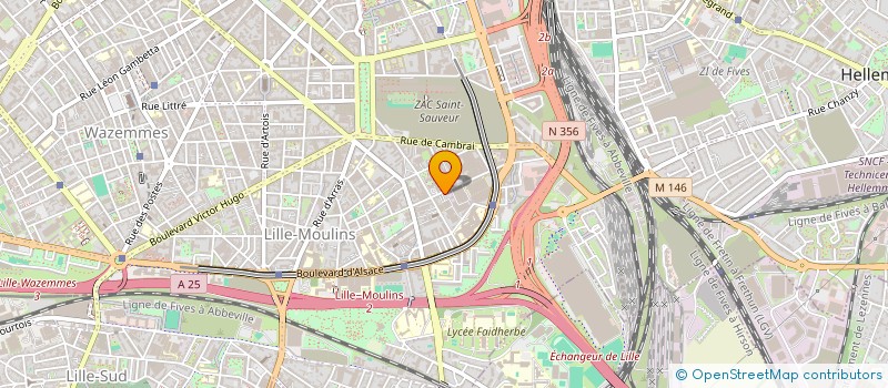 localisation de l'entreprise XANADU à LILLE