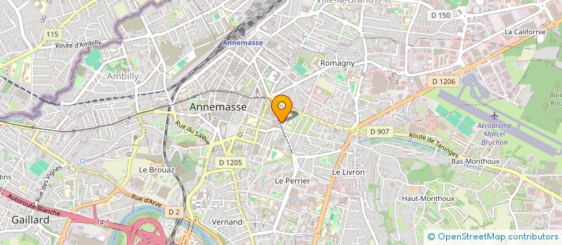 localisation de l'entreprise XANAIS à ANNEMASSE