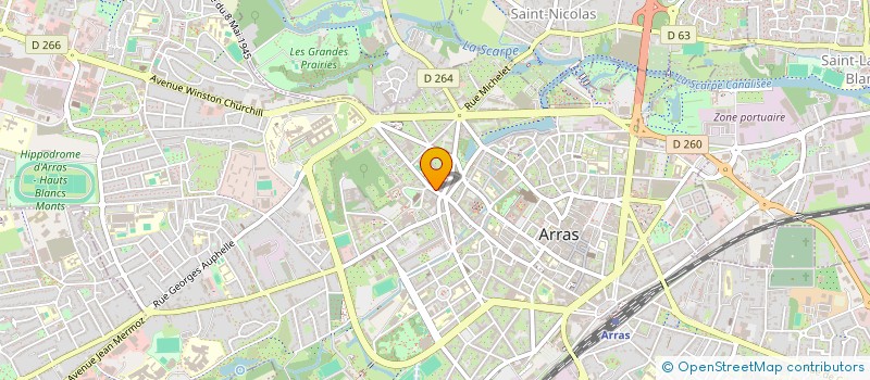 localisation de l'entreprise XANDER à ARRAS