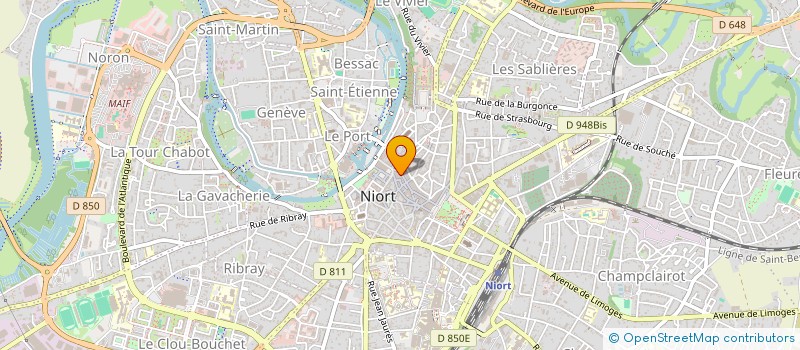localisation de l'entreprise XANDIS à NIORT