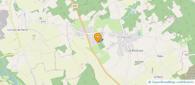 localisation de l'entreprise XANEVADE DES FONTAINES  TREGUIDEL