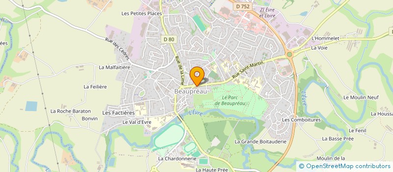 localisation de l'entreprise XANM à BEAUPREAU-EN-MAUGES