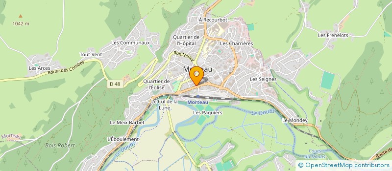 localisation de l'entreprise XANNESO à MORTEAU