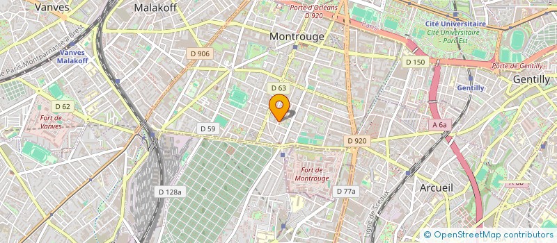 localisation de l'entreprise XANOU  MONTROUGE