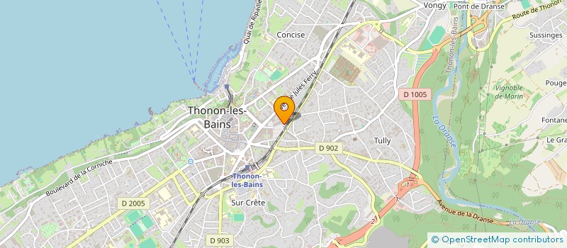 localisation de l'entreprise XAONE à THONON-LES-BAINS
