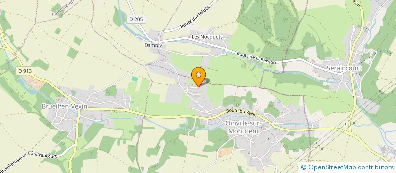 localisation de l'entreprise XARALINE  OINVILLE-SUR-MONTCIENT