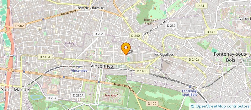 localisation de l'entreprise XARCH STUDIO à VINCENNES