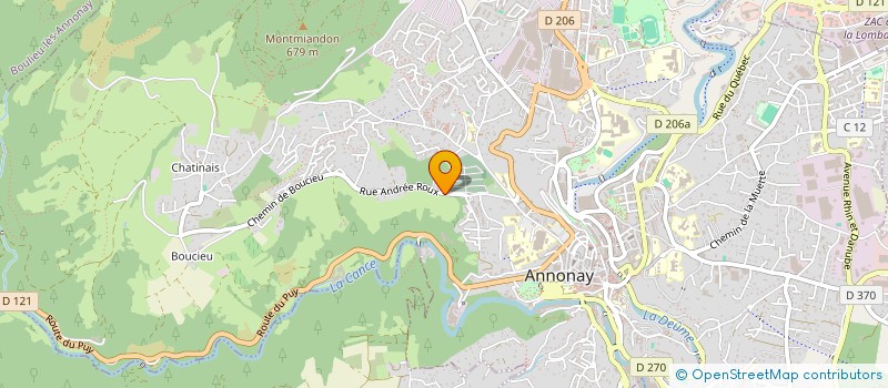 localisation de l'entreprise XAS  ANNONAY