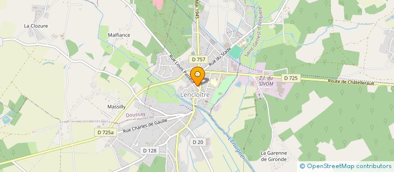 localisation de l'entreprise XAV'AUTO à LENCLOITRE