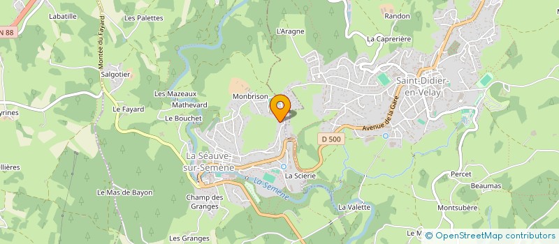 localisation de l'entreprise XAV REPAR  SAINT-VICTOR-MALESCOURS