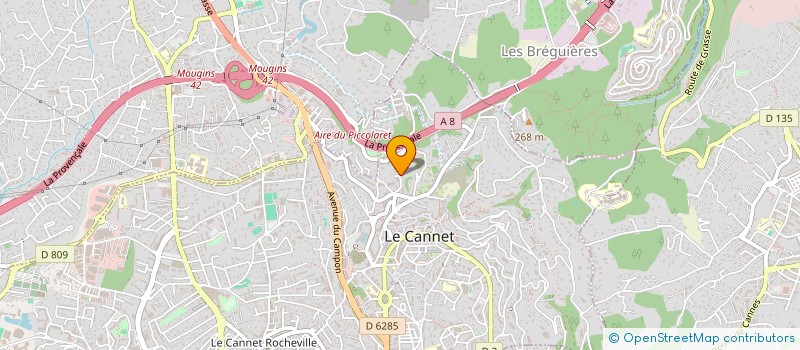 localisation de l'entreprise XAVCARO à LE CANNET