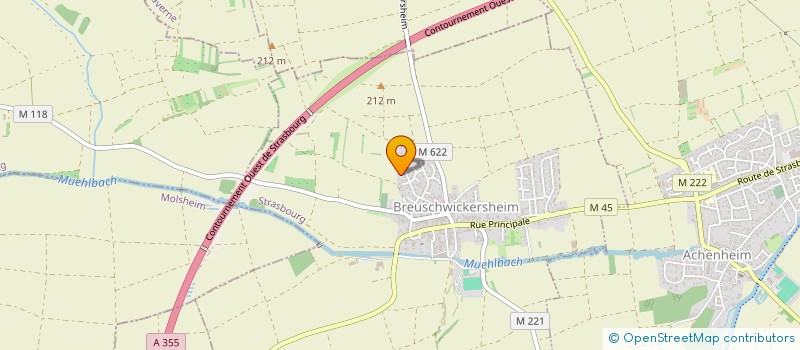 localisation de l'entreprise XAVD' OR  BREUSCHWICKERSHEIM