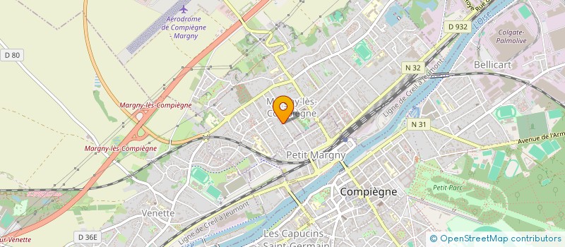 localisation de l'entreprise XAVE  MARGNY-LES-COMPIEGNE