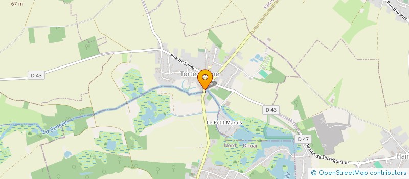 localisation de l'entreprise XAVELINE  TORTEQUESNE