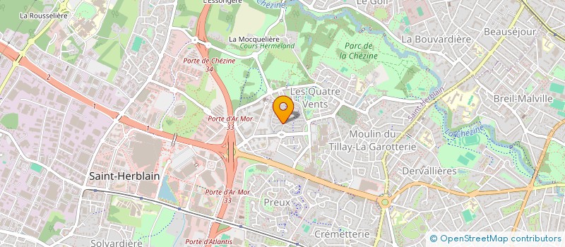 localisation de l'entreprise XAVENAT à SAINT-HERBLAIN