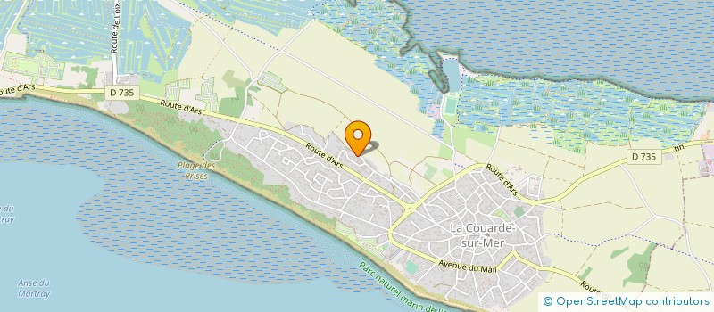 localisation de l'entreprise XAVIER BAPTISTA  LA COUARDE-SUR-MER