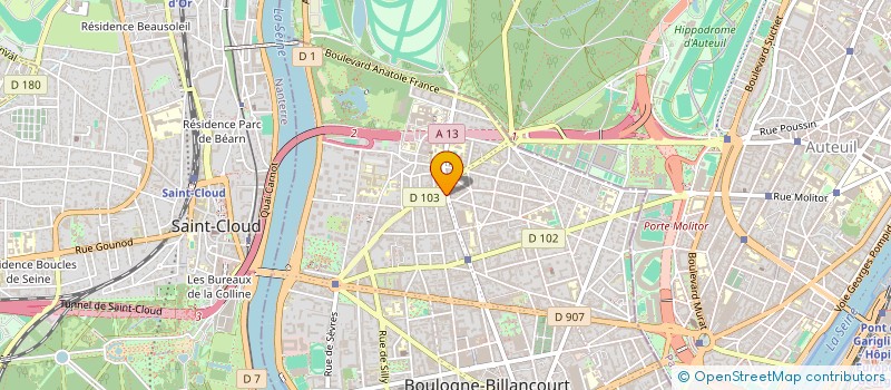 localisation de l'entreprise XAVIER BIZAT  BOULOGNE-BILLANCOURT