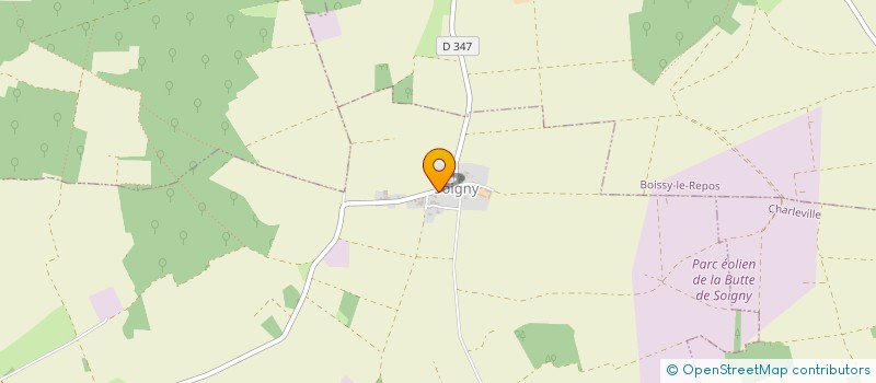 localisation de l'entreprise XAVIER CHAMPAGNE  LE GAULT-SOIGNY