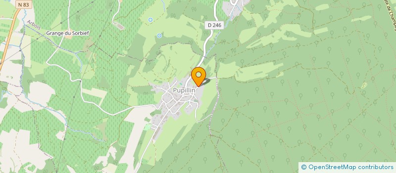 localisation de l'entreprise XAVIER CHARMASSON SAS  PUPILLIN