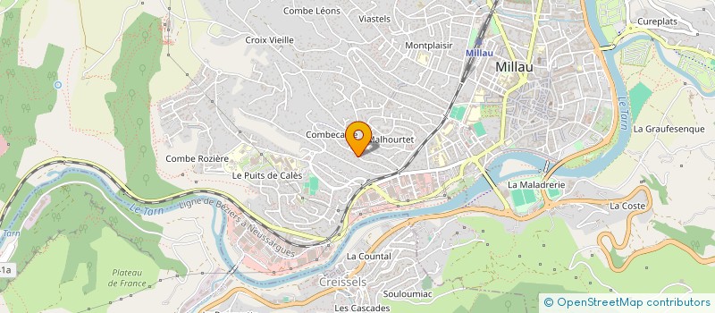 localisation de l'entreprise XAVIER CONSTANS à MILLAU