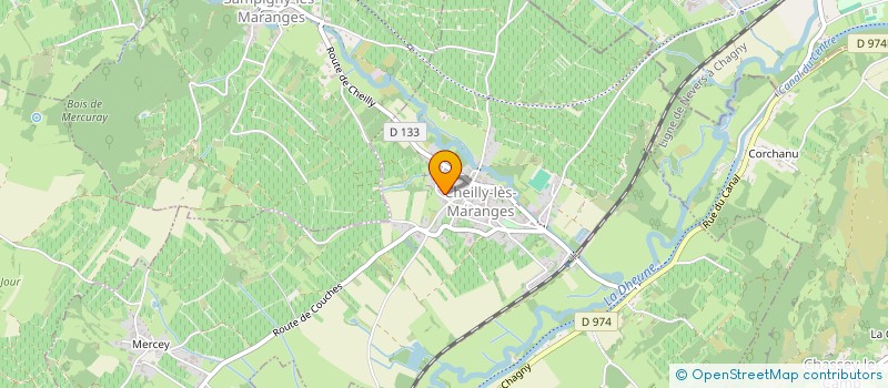 localisation de l'entreprise XAVIER DELAMBRE  CHEILLY-LES-MARANGES