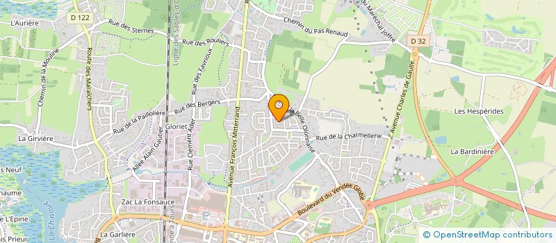localisation de l'entreprise XAVIER DUMAS MENUISERIE à LES SABLES D'OLONNE
