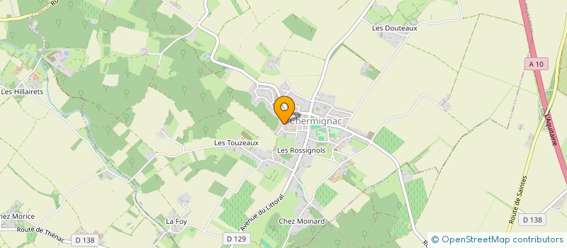 localisation de l'entreprise XAVIER FERMENT à CHERMIGNAC