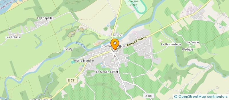 localisation de l'entreprise XAVIER IMMOBILIER  ROCHEFORT-SUR-LOIRE