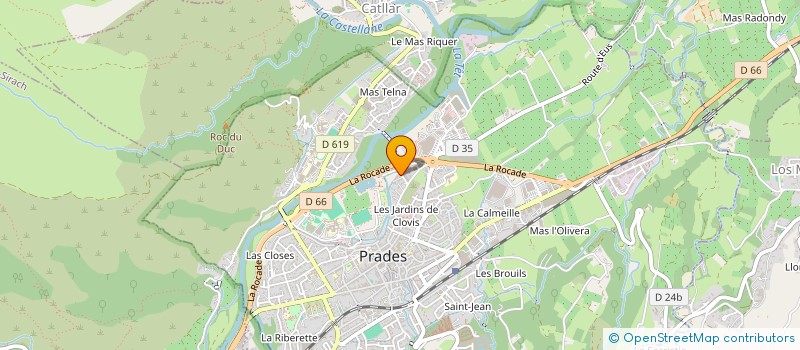 localisation de l'entreprise XAVIER METALLERIE MENUISERIE  PRADES