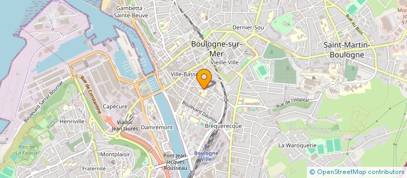 localisation de l'entreprise XAVIER NEYRINCK IMMOBILIER à BOULOGNE-SUR-MER