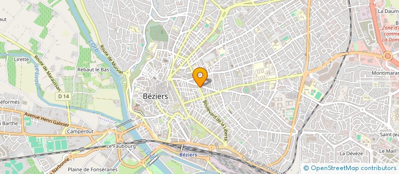 localisation de l'entreprise XAVIER PATRIMOINE  BEZIERS