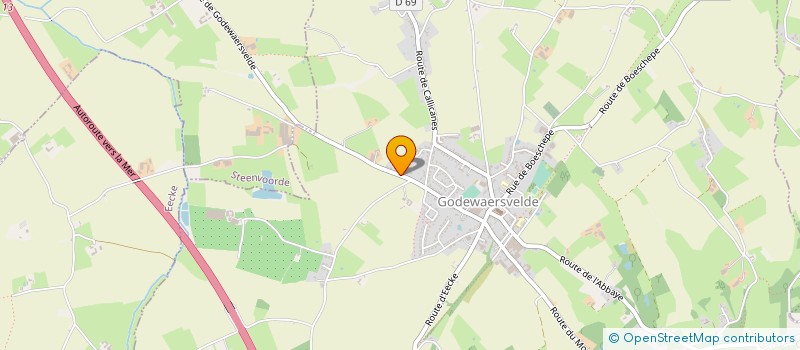 localisation de l'entreprise XAVIER PIRON ET COMPAGNIE à GODEWAERSVELDE