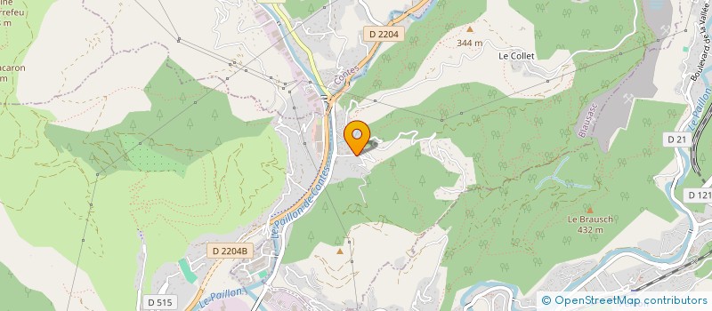 localisation de l'entreprise XAVIER RAMONEUR DE LA VALLEE  BLAUSASC