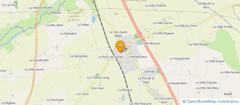 localisation de l'entreprise XAVIER ROSSELIN  QUEDILLAC