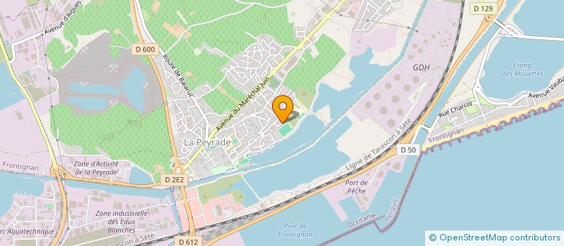 localisation de l'entreprise XAVPAT à FRONTIGNAN