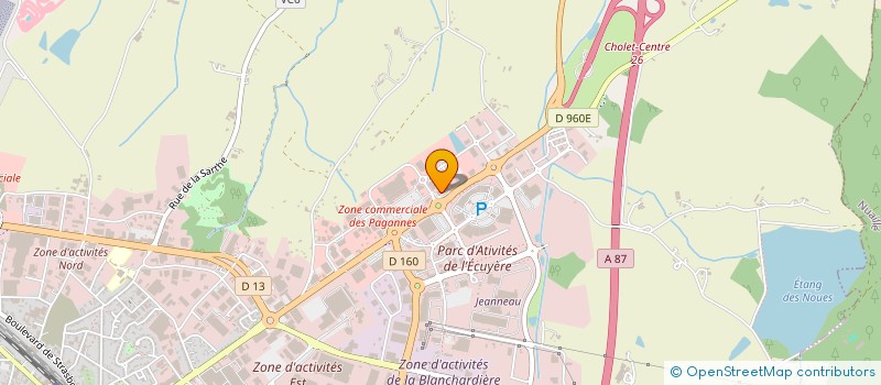 localisation de l'entreprise XB CREATIONS à CHOLET