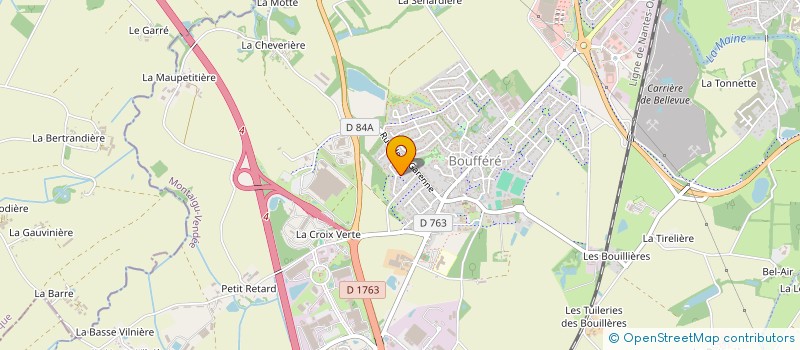 localisation de l'entreprise XB GESTION à MONTAIGU-VENDEE