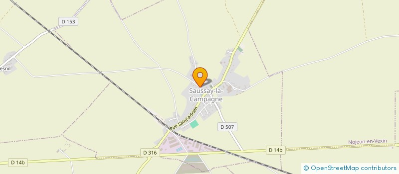 localisation de l'entreprise XB LOCATION  SAUSSAY-LA-CAMPAGNE