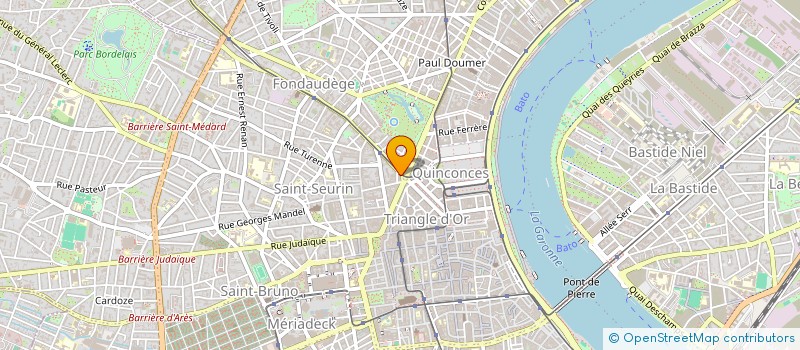 localisation de l'entreprise XB RESTAURATION  BORDEAUX