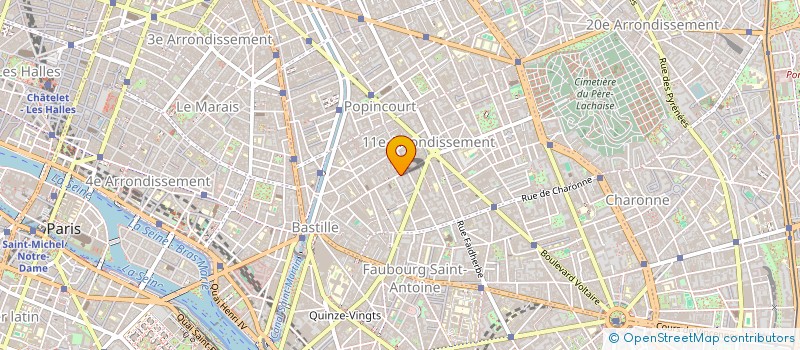 localisation de l'entreprise XBAR 7511  PARIS