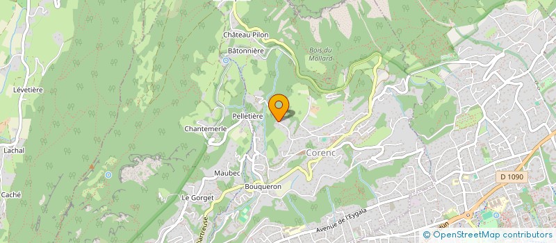 localisation de l'entreprise XBP  CORENC