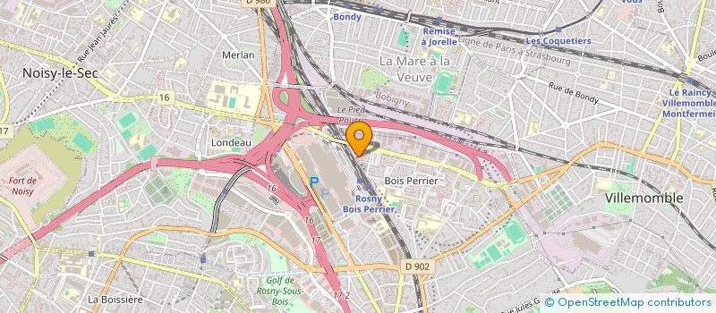 localisation de l'entreprise XC à ROSNY-SOUS-BOIS