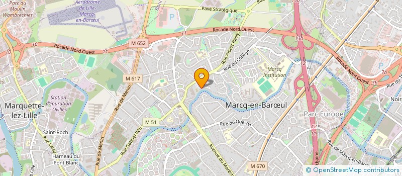 localisation de l'entreprise XC RH à MARCQ-EN-BARŒUL