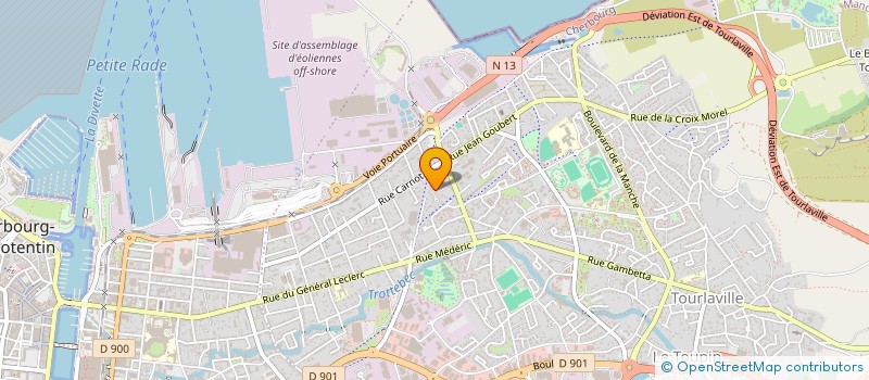 localisation de l'entreprise XC2E à CHERBOURG-EN-COTENTIN