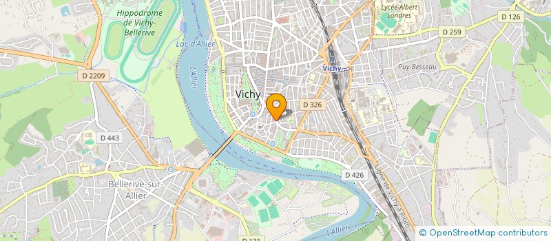 localisation de l'entreprise XCCLV à VICHY