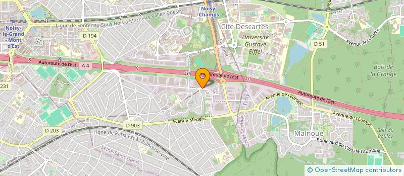 localisation de l'entreprise XCDD  NOISY-LE-GRAND