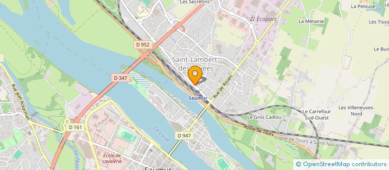 localisation de l'entreprise XCI LA CROIX VERTE  SAUMUR