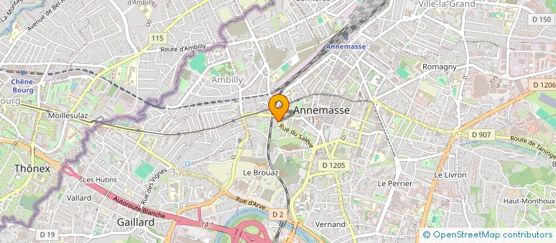 localisation de l'entreprise XCM à ANNEMASSE