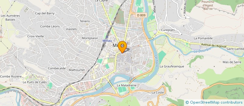 localisation de l'entreprise XCMN  MILLAU